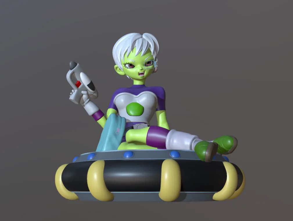 STL - Cheelai con Blaster render 4