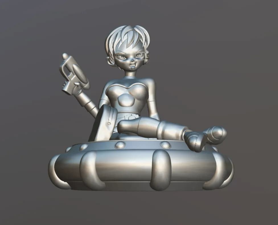 STL - Cheelai con Blaster render 5