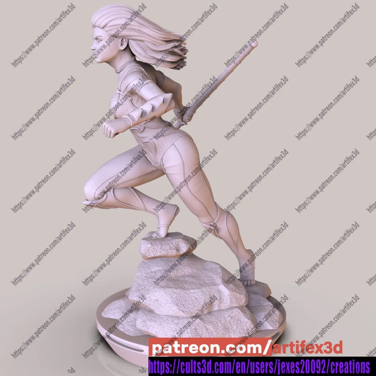 STL - Cheetara render 3