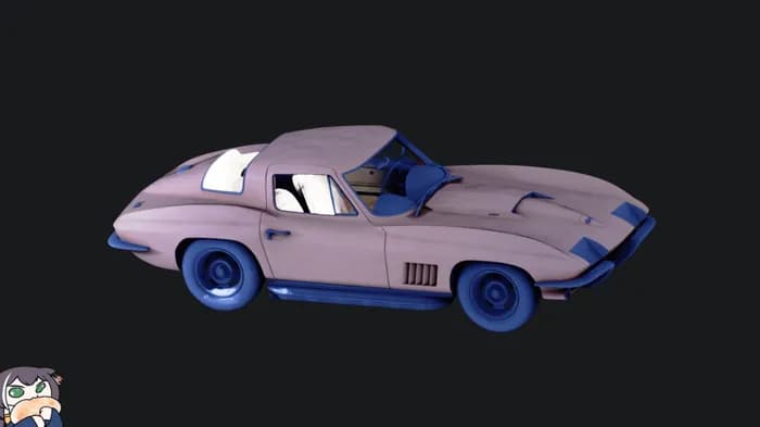 STL - Chevrolet Corvette Stingray 1967