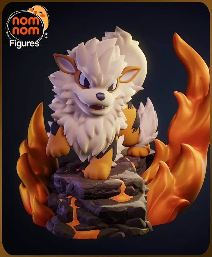 STL - chibi arcanine render 2