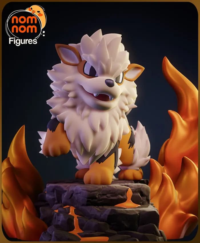 STL - chibi arcanine render 5