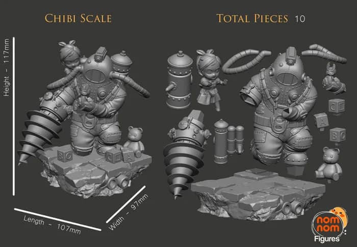 STL - chibi big dadd render 4