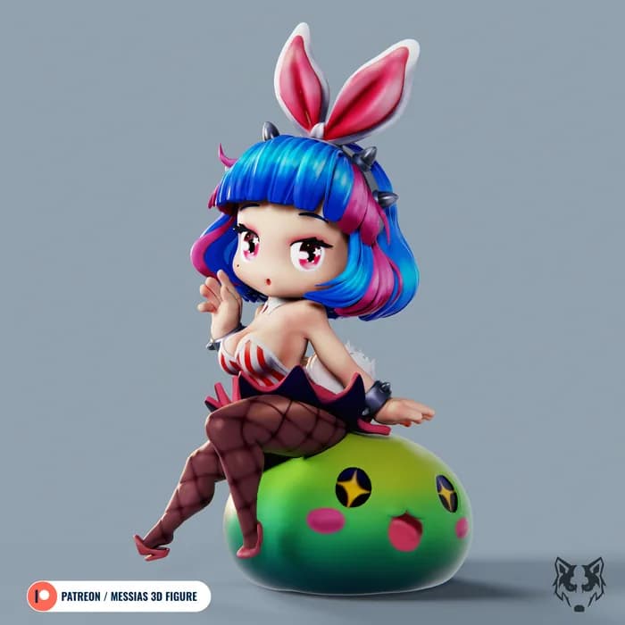 STL - chibi bunny girl maple story