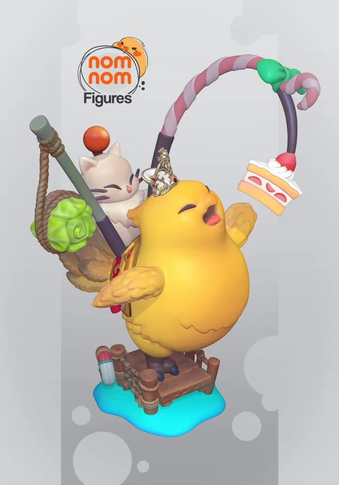 STL - chibi chocobo final fantasy vii