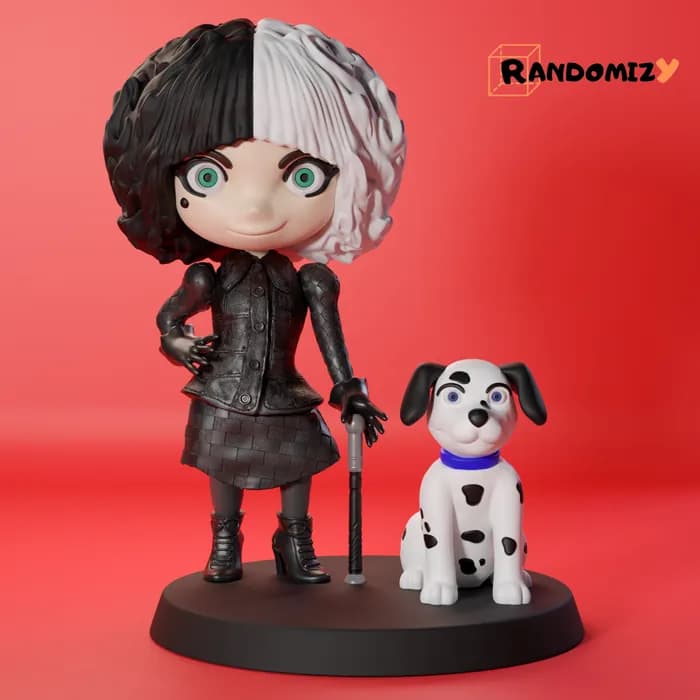 STL - chibi cruella fanart