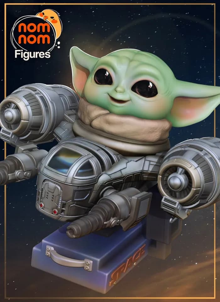 STL - chibi grogu mandalorian