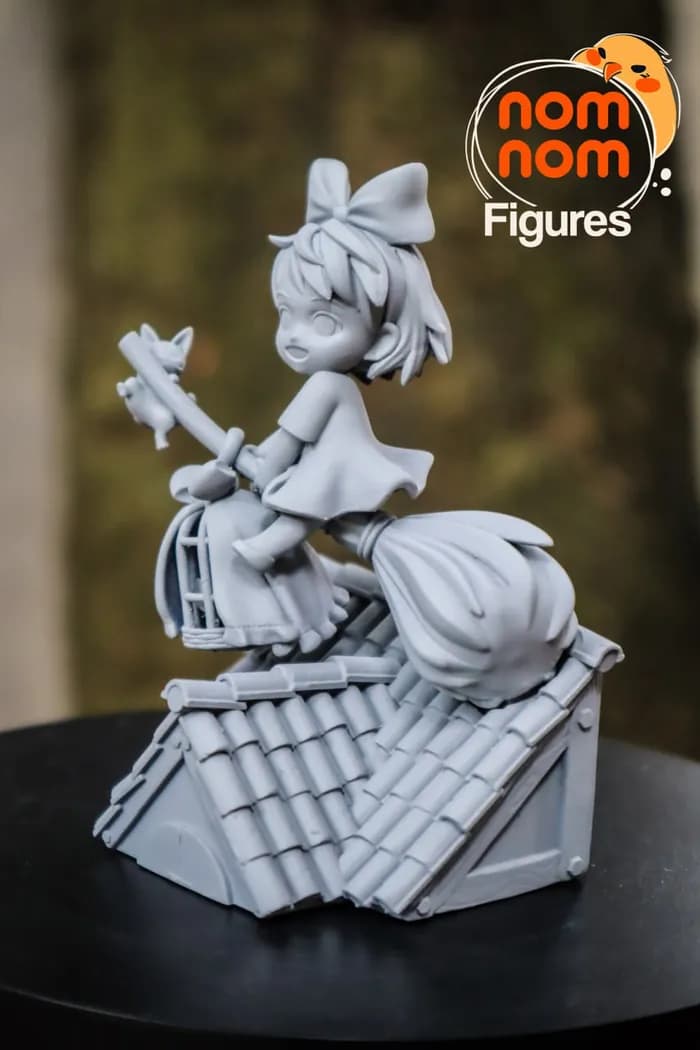 STL - chibi kiki kikis delivery service render 2
