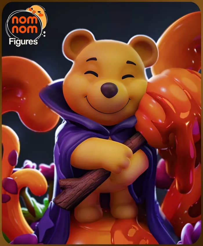 STL - chibi pooh@hehestl render 2