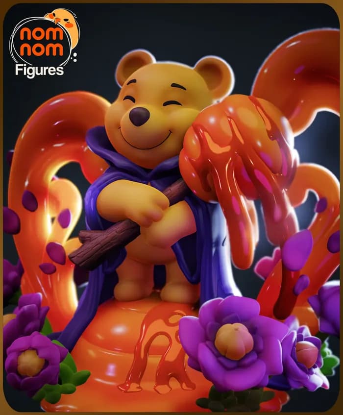 STL - chibi pooh@hehestl render 3