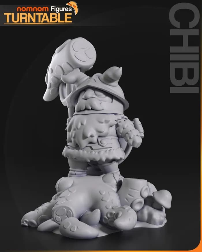 STL - chibi senshi dungeon meshi render 2