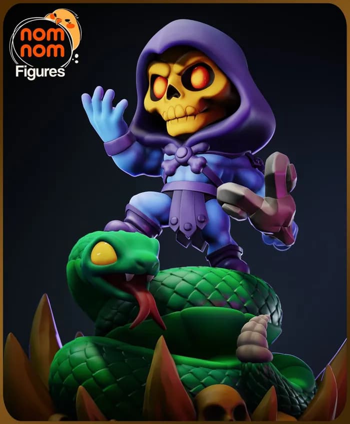 STL - chibi skeletor he man@hehestl render 3