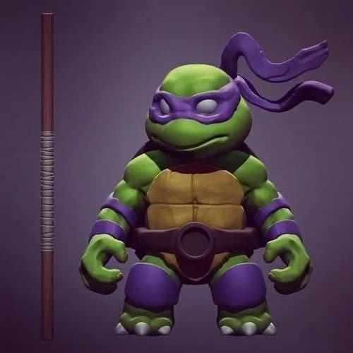 STL - chibi turtles ninjas tmnt cults3d