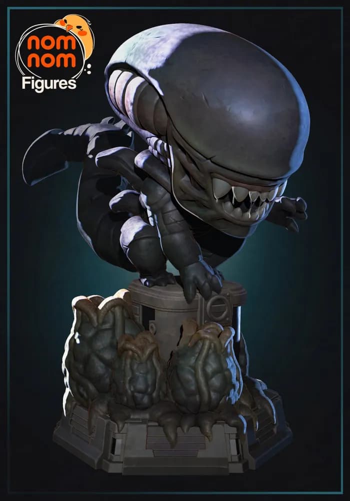 STL - chibi xenomorph alien