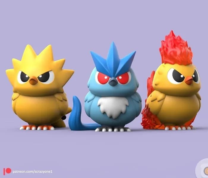 STL - chibilegendarybirds