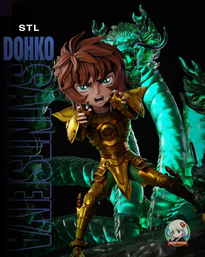 STL - chibistation dohko libra stl render 3