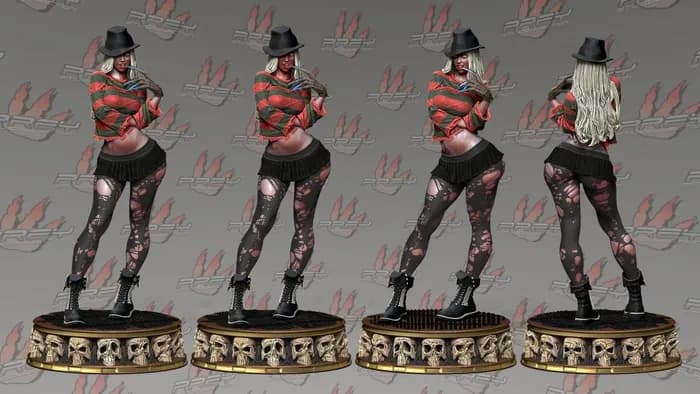 STL - Chica Freddy Krueger