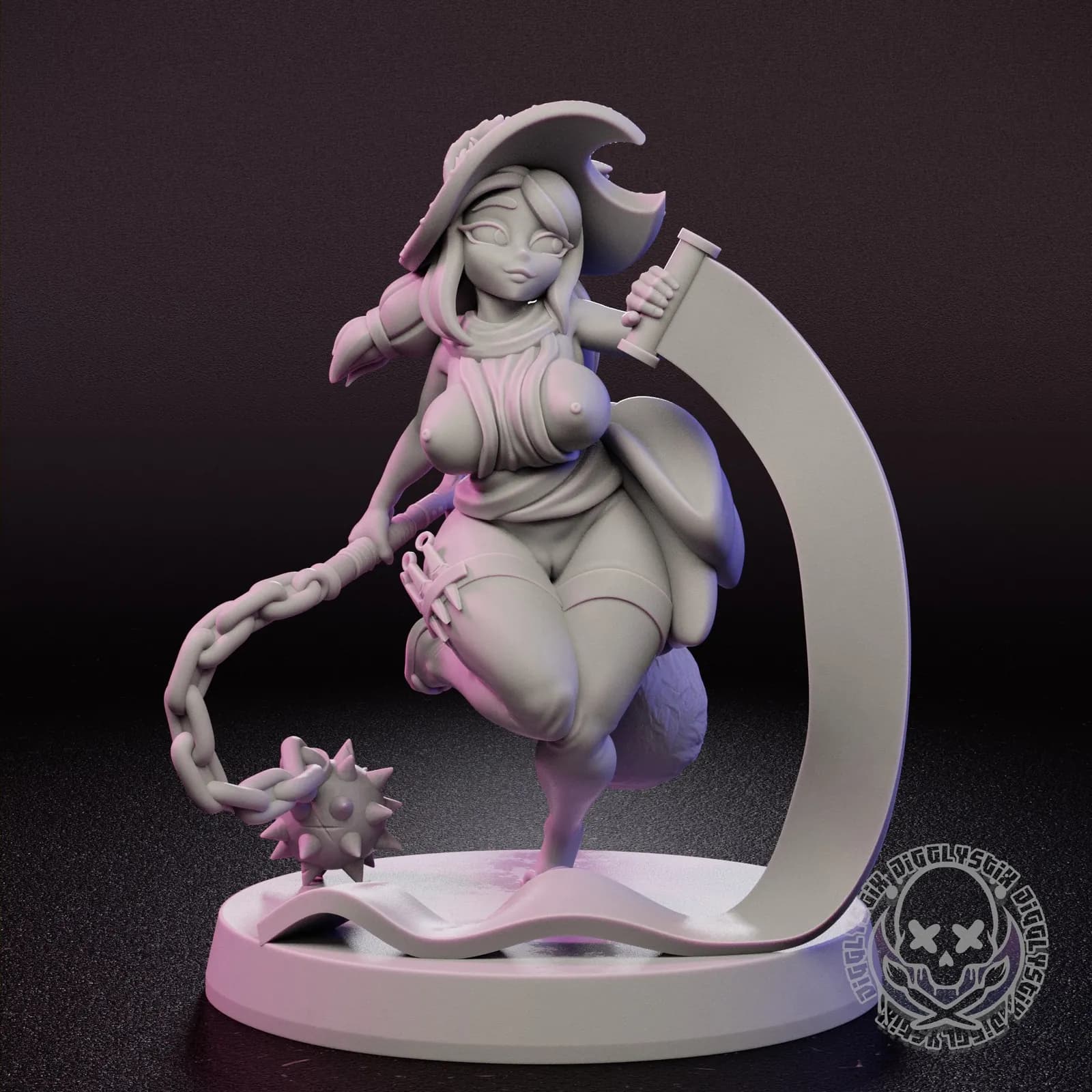 STL - Chica Tanuki Ninjutsu render 2