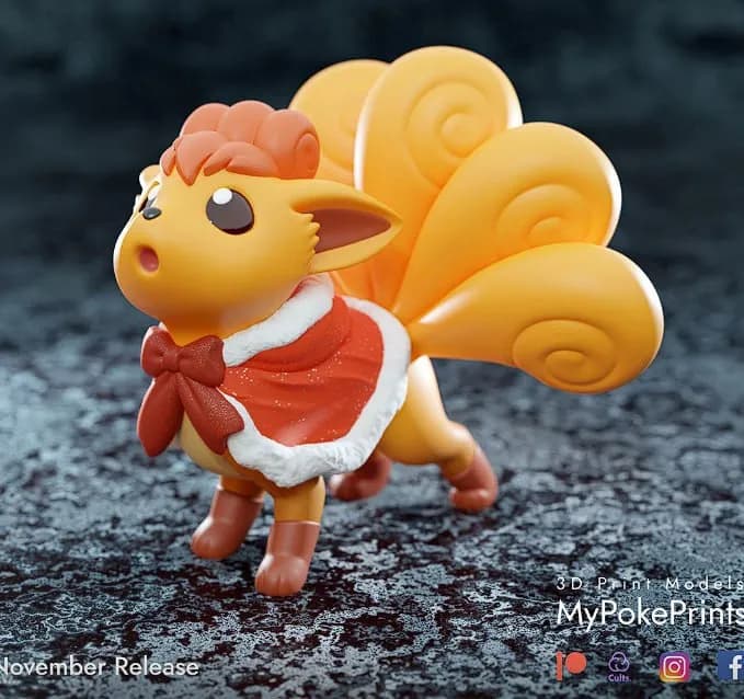 STL - christmas vulpix