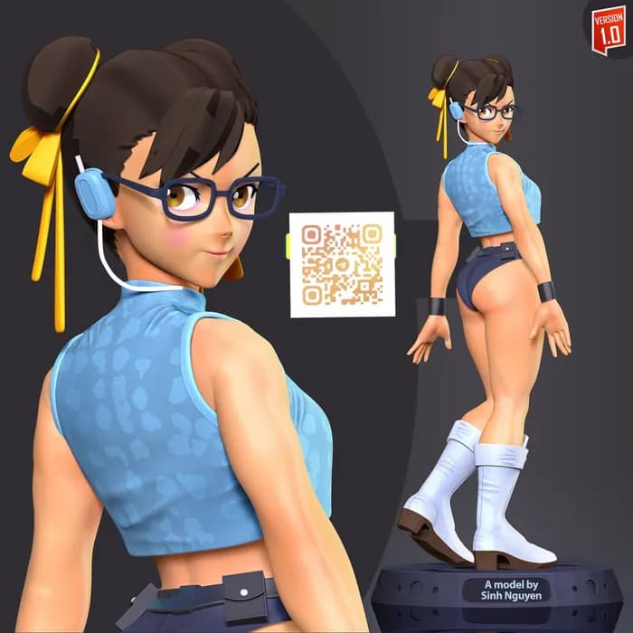 STL - chun li looked back