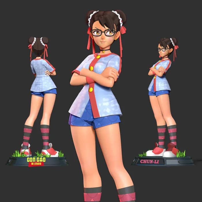 STL - chun li ready to fight render 2