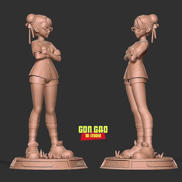STL - chun li ready to fight render 5