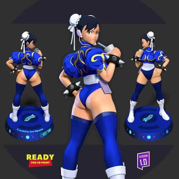 STL - chun li street fighter render 2