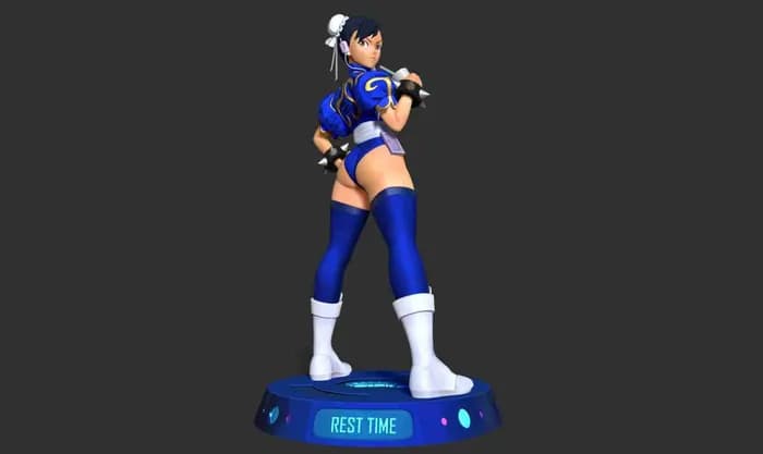 STL - chun li street fighter render 5