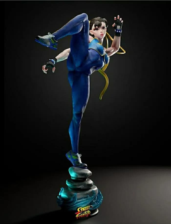 STL - Chun Li y Cammy de Street Fighter render 4