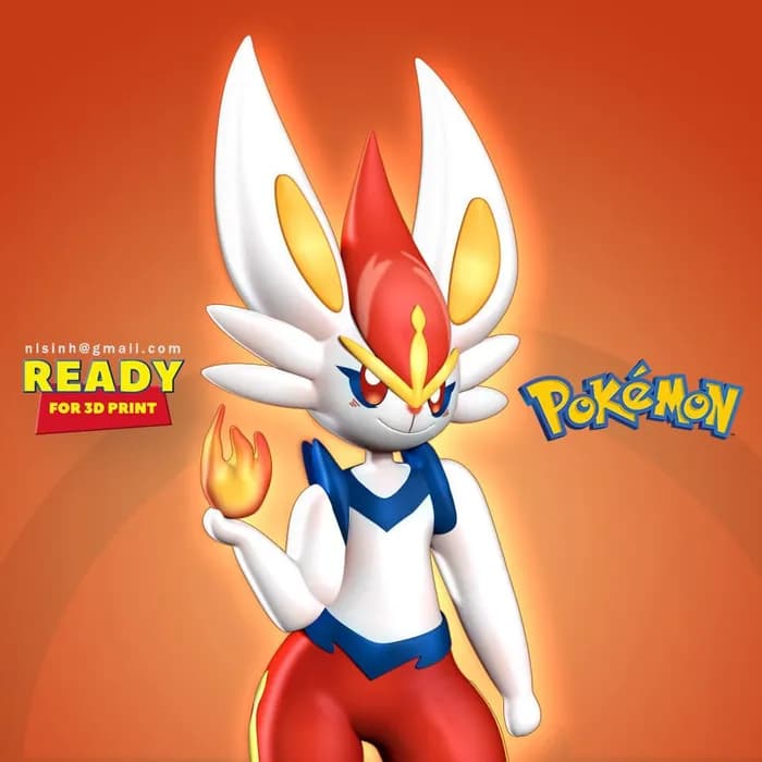 STL - cinderac pokemon
