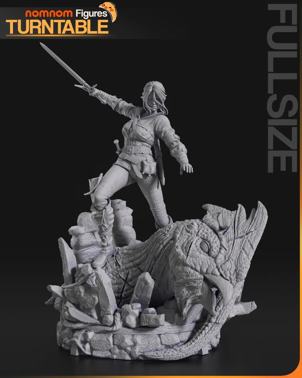 STL - Ciri de The Witcher 3 render 5