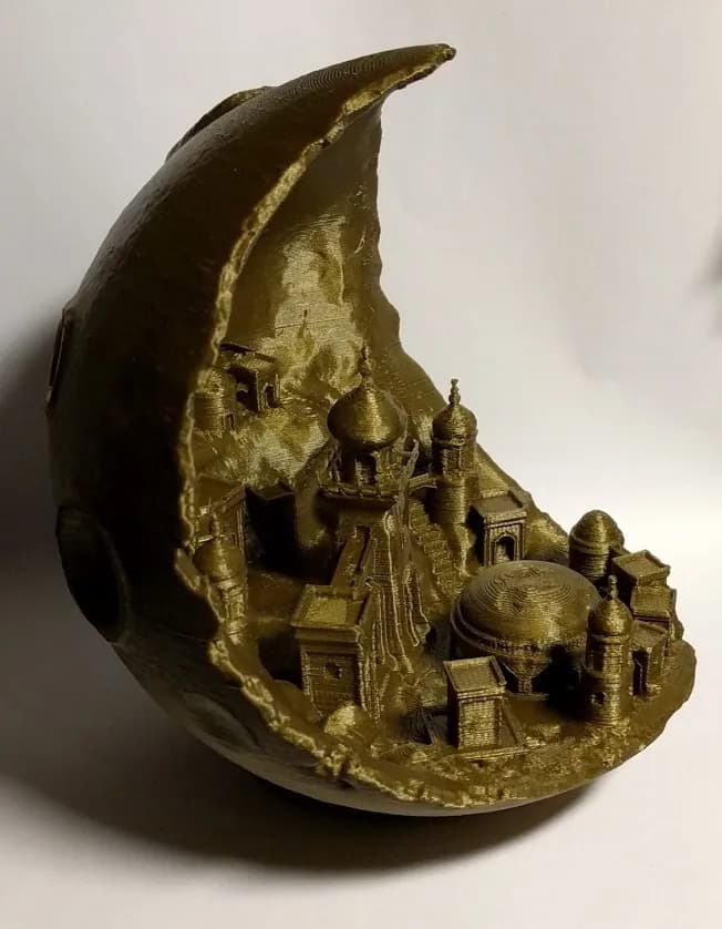STL - Ciudad Fantasia Medieval render 3