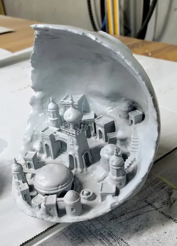 STL - Ciudad Fantasia Medieval render 5