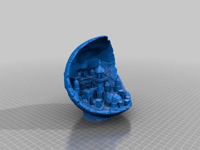 STL - Ciudad Islámica Antigua render 3