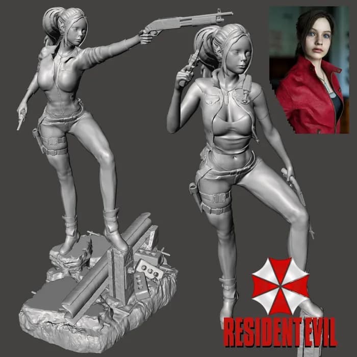 STL - Claire Redfield Resident Evil 3