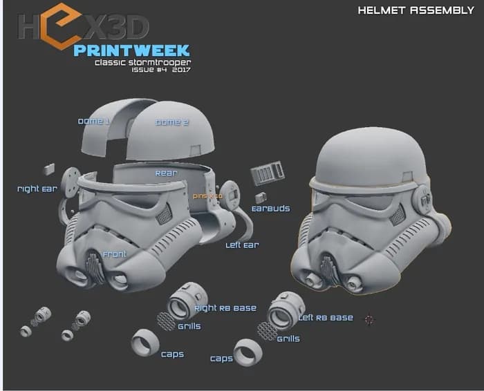 STL - classic stormtrooper suit hex3d