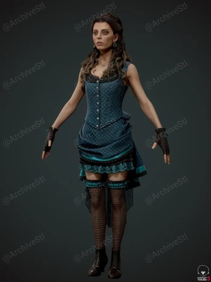 STL - clementine from westworld