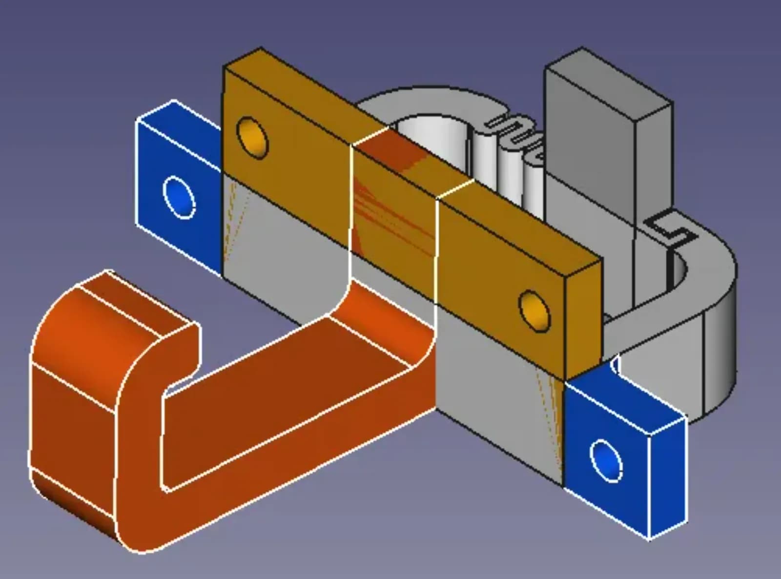 STL - Clip organizador de cables 2