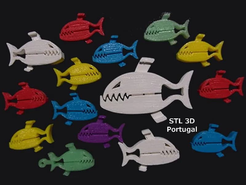 STL - Clips de piraña para ropa