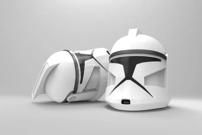 STL - clone trooper helmet 5 parts