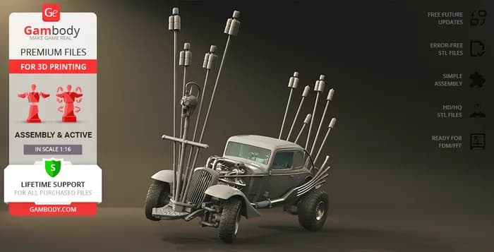 STL - Coche Nux de Mad Max