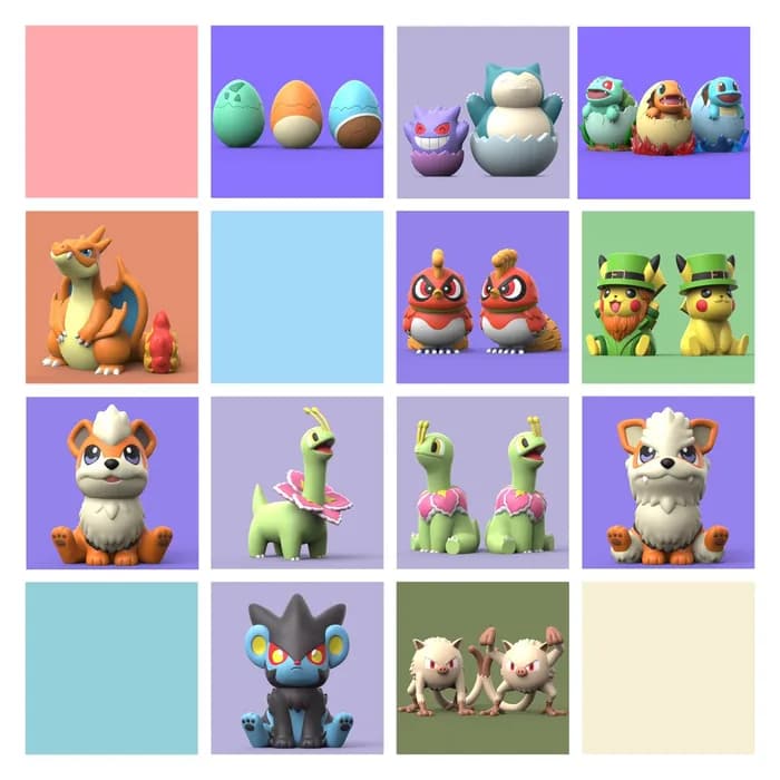 STL - Colección de Figuras Pokémon