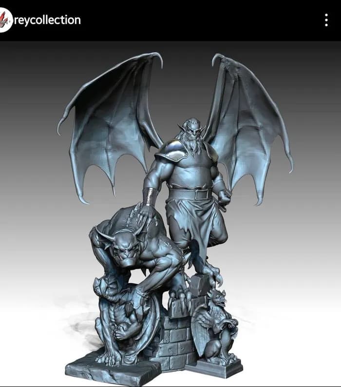 STL - Colección de gárgolas con Hudson render 2