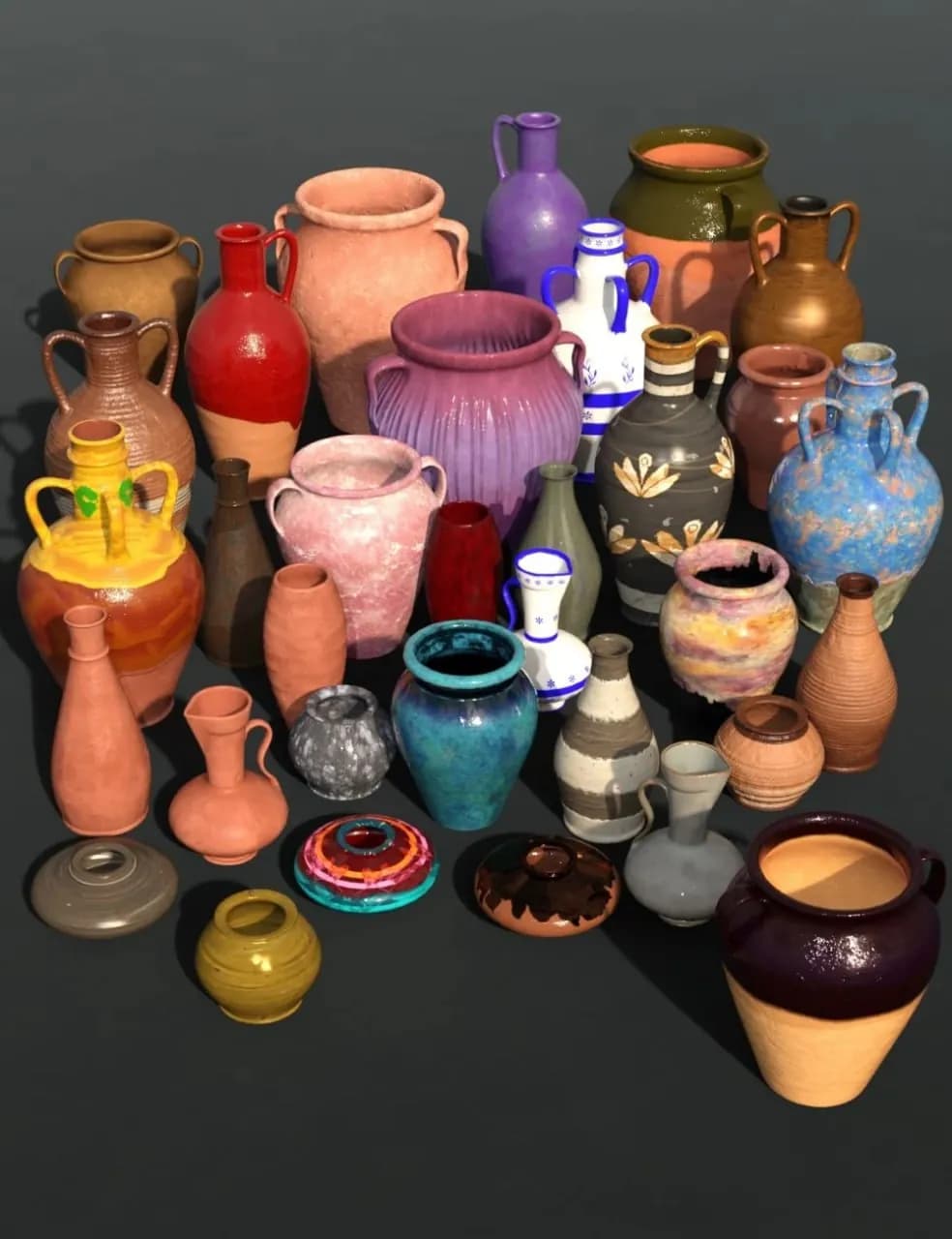 STL - Colección de Vasijas de Barro