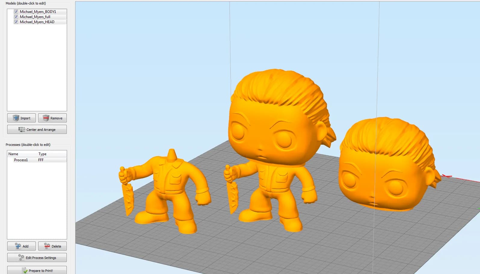 STL - Colección Funko Pop Halloween 2 render 2