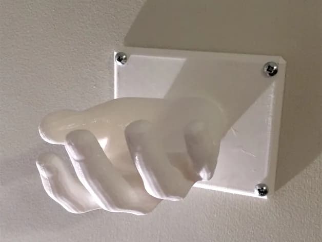 STL - Colgador de mano render 5