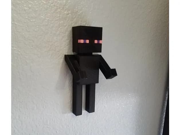 STL - Colgador de pared de Enderman render 4