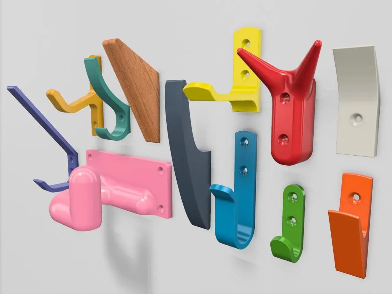 STL - Colgador de pared moderno