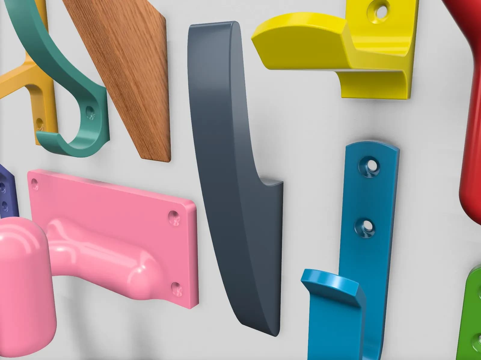 STL - Colgador de pared moderno