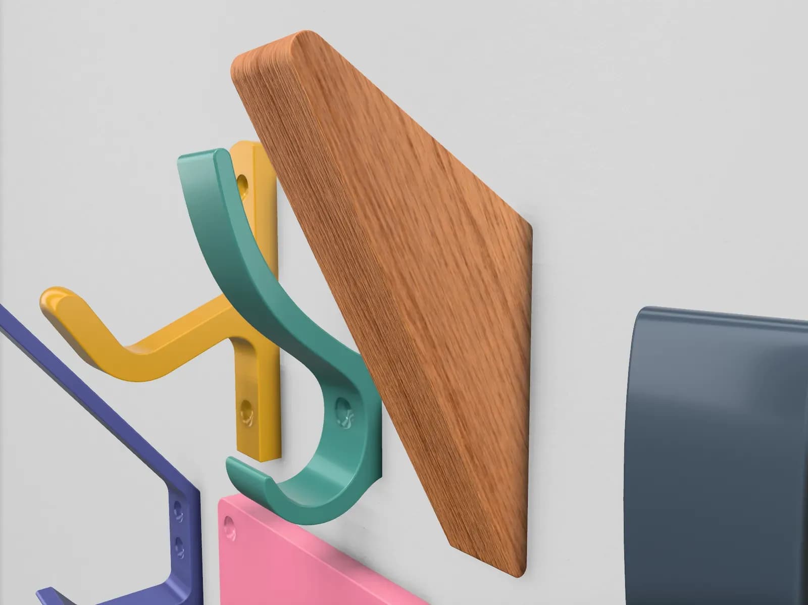 STL - Colgador de pared moderno